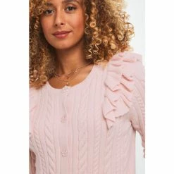 Joe Browns Pink Romantic Ruffles Cardigan -Joe Browns shop unnamed file 2596