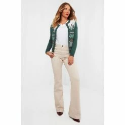 Joe Browns Green Truly Unique Festive Cardigan -Joe Browns shop unnamed file 2612