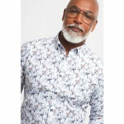 Joe Browns White Delicate Flowers Floral Shirt -Joe Browns shop unnamed file 2632