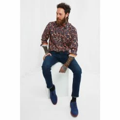 Joe Browns Orange Funky Floral Shirt