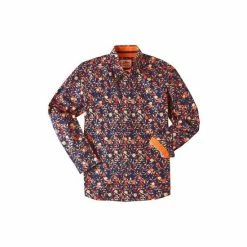 Joe Browns Orange Funky Floral Shirt -Joe Browns shop unnamed file 2639