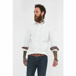 Joe Browns White Standout Button Detail Smart Shirt