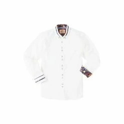 Joe Browns White Standout Button Detail Smart Shirt -Joe Browns shop unnamed file 2645