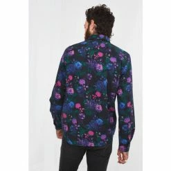 Joe Browns Purple Bright Floral Shirt -Joe Browns shop unnamed file 2649