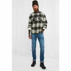 Joe Browns Green Aztec Style Check Shirt -Joe Browns shop unnamed file 2660