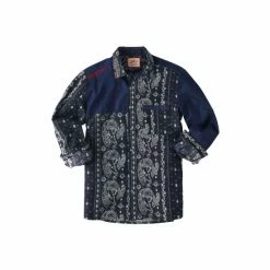 Joe Browns Blue Mix And Match Bandana Print Shirt -Joe Browns shop unnamed file 2665