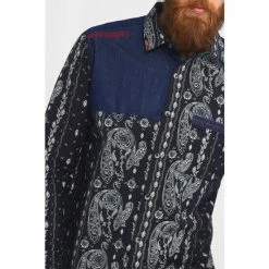 Joe Browns Blue Mix And Match Bandana Print Shirt -Joe Browns shop unnamed file 2666