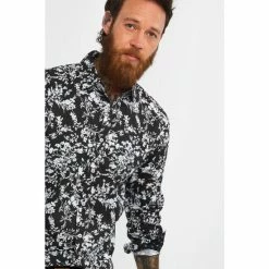 Joe Browns Black Monochrome Floral Shirt -Joe Browns shop unnamed file 2675