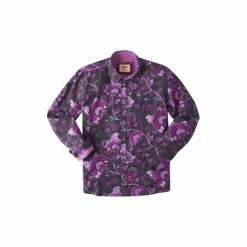 Joe Browns Purple Detailed Floral Paisley Standout Shirt -Joe Browns shop unnamed file 2682