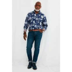 Joe Browns Blue Floral Paisley Mix Up Shirt -Joe Browns shop unnamed file 2685