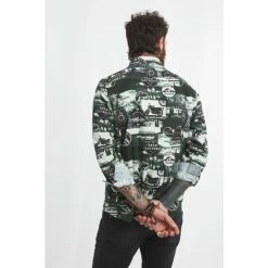 Joe Browns Green Travel Badges Button Up Shirt -Joe Browns shop unnamed file 2706