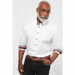Joe Browns White Classic Double Collar Shirt -Joe Browns shop unnamed file 2713