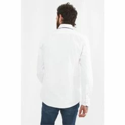 Joe Browns White Tailored Fit Double Collar Shirt -Joe Browns shop unnamed file 2717