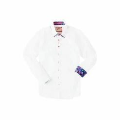 Joe Browns White Tailored Fit Double Collar Shirt -Joe Browns shop unnamed file 2720