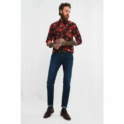 Joe Browns Orange Standout Autumnal Floral Button Up Shirt -Joe Browns shop unnamed file 2774