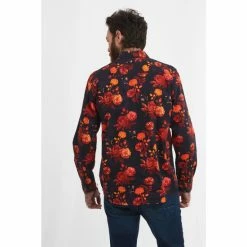 Joe Browns Orange Standout Autumnal Floral Button Up Shirt -Joe Browns shop unnamed file 2776
