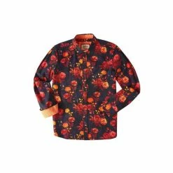 Joe Browns Orange Standout Autumnal Floral Button Up Shirt -Joe Browns shop unnamed file 2777