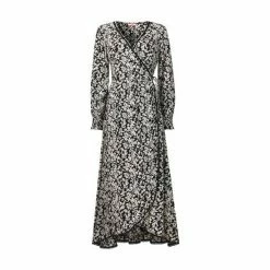 Joe Browns Black Striking V Neck Long Sleeve Dress -Joe Browns shop unnamed file 279