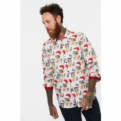 Joe Browns White Christmas Skull Shirt