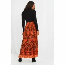 Joe Browns Orange Autumn Days Floral Boho Skirt -Joe Browns shop unnamed file 2830