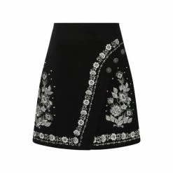 Joe Browns Black Floral Design Beaded Skirt -Joe Browns shop unnamed file 2837