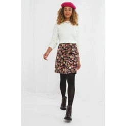 Joe Browns Black Rose Garden Floral Skirt