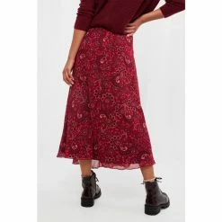Joe Browns Red Longline Paisley Skirt -Joe Browns shop unnamed file 2878
