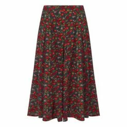 Joe Browns Red Longline Ditsy Floral Skirt -Joe Browns shop unnamed file 2885