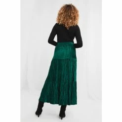 Joe Browns Green Boho Dreams Velour Skirt -Joe Browns shop unnamed file 2889