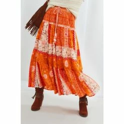 Joe Browns Orange Perfect Patchwork Skirt