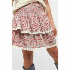 Joe Browns Red Lace Trim Rara Skirt 5 Joe Browns Red Lace Trim Rara Skirt -Joe Browns shop unnamed file 2997