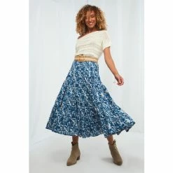 Joe Browns Blue Beautiful Batik Boho Skirt