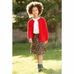 Joe Browns Green Reindeer Fun Skirt