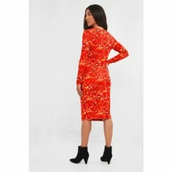 Joe Browns Orange Fox And Florals Animal Print Dress -Joe Browns shop unnamed file 301