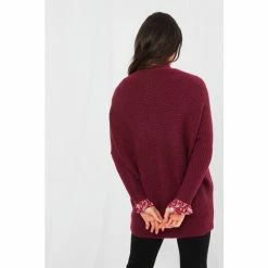 Joe Browns Red Cosy Asymmetric Knitted Sweater Jumper -Joe Browns shop unnamed file 3014