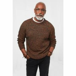 Joe Browns Orange Round Neck Tide Crewneck Knitted Jumper