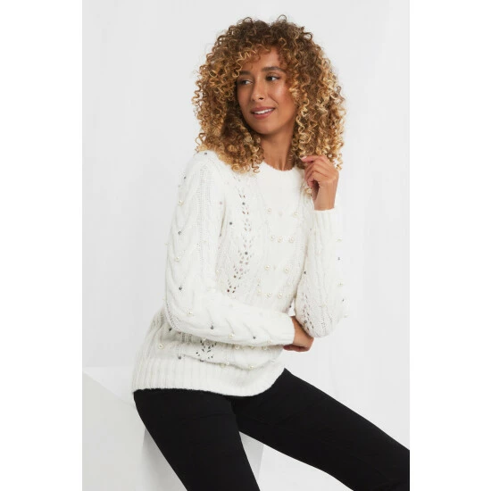unnamed-file-3039.jpg Joe Browns White Beautifully Beaded Cable Jumper -Joe Browns shop unnamed file 3039