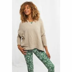 Joe Browns Neutral Super Soft Asymmetric V Neck Jumper