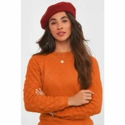 Joe Browns Orange Fancy Long Sleeve Detail Sweater Jumper -Joe Browns shop unnamed file 3076