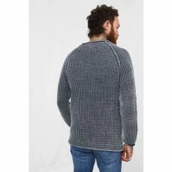 Joe Browns Blue Acid Wash Textured Crewneck Knitted Jumper -Joe Browns shop unnamed file 3109