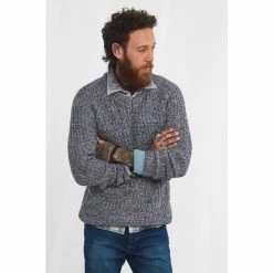 Joe Browns Blue Classic V Neck Knitted Jumper