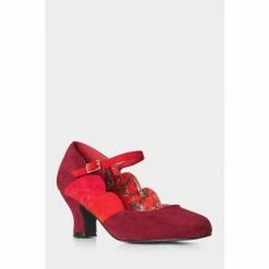 Joe Browns Red Art Deco Style Mary Jane Shoes -Joe Browns shop unnamed file 3344