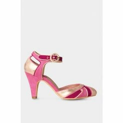 Joe Browns Pink Art Deco Cut Out Shoes