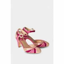 Joe Browns Pink Art Deco Cut Out Shoes -Joe Browns shop unnamed file 3362