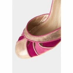 Joe Browns Pink Art Deco Cut Out Shoes -Joe Browns shop unnamed file 3363