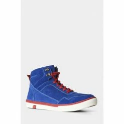 Joe Browns Blue Classic Suede Lace Up High Top Shoes -Joe Browns shop unnamed file 3391