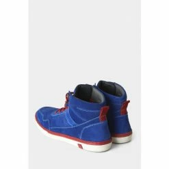 Joe Browns Blue Classic Suede Lace Up High Top Shoes -Joe Browns shop unnamed file 3393