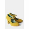 Joe Browns Yellow Vintage Style Heeled Buckle Fastening Shoes