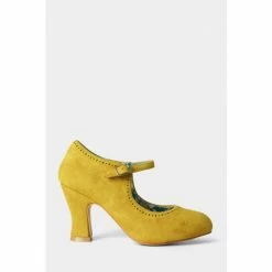 Joe Browns Yellow Vintage Style Heeled Buckle Fastening Shoes -Joe Browns shop unnamed file 3409
