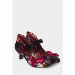 Joe Browns Black A Dazzling Night Velvet Shoes